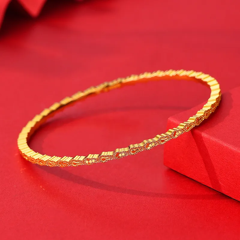 QIDUYINSHI 999 Fine Silver Bangles Unisex-6