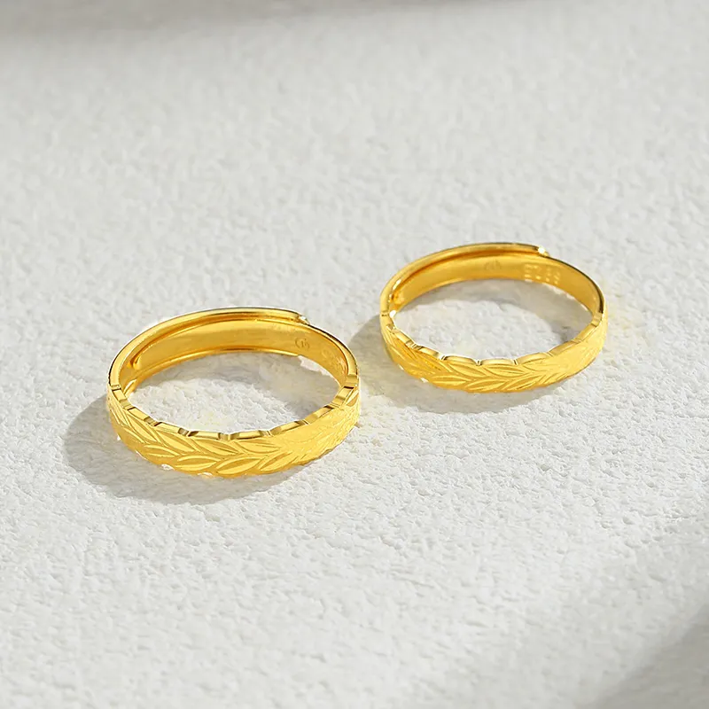 QIDUYINSHI S925 Silver Rings Unisex Silver, Yellow-11