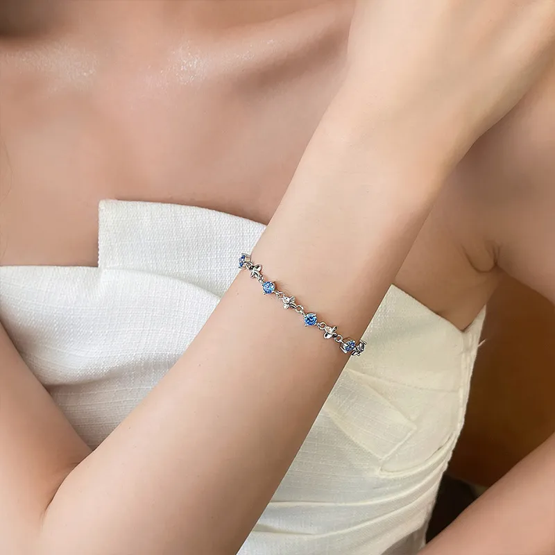 QIDUYINSHI 999 Fine Silver Bracelets Women's-7