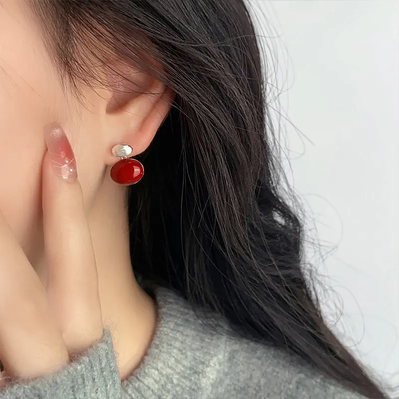 QIDUYINSHI S925 Silver Earrings Women's-6