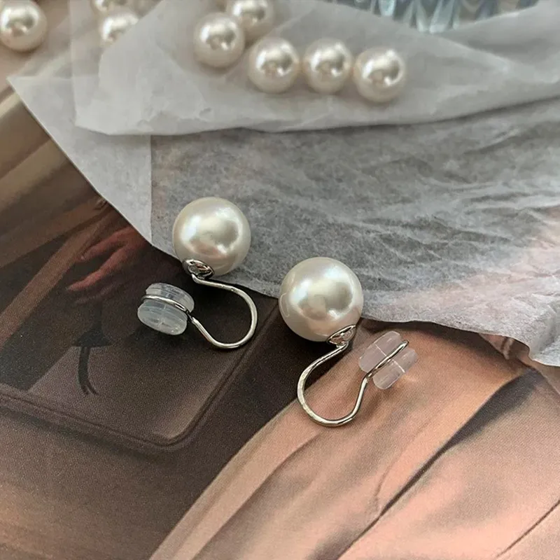 QIDUYINSHI S925 Silver Clip On Earrings Women's-4