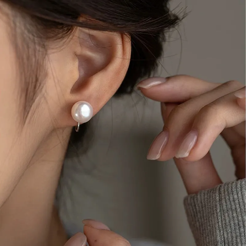 QIDUYINSHI S925 Silver Clip On Earrings Women's-2