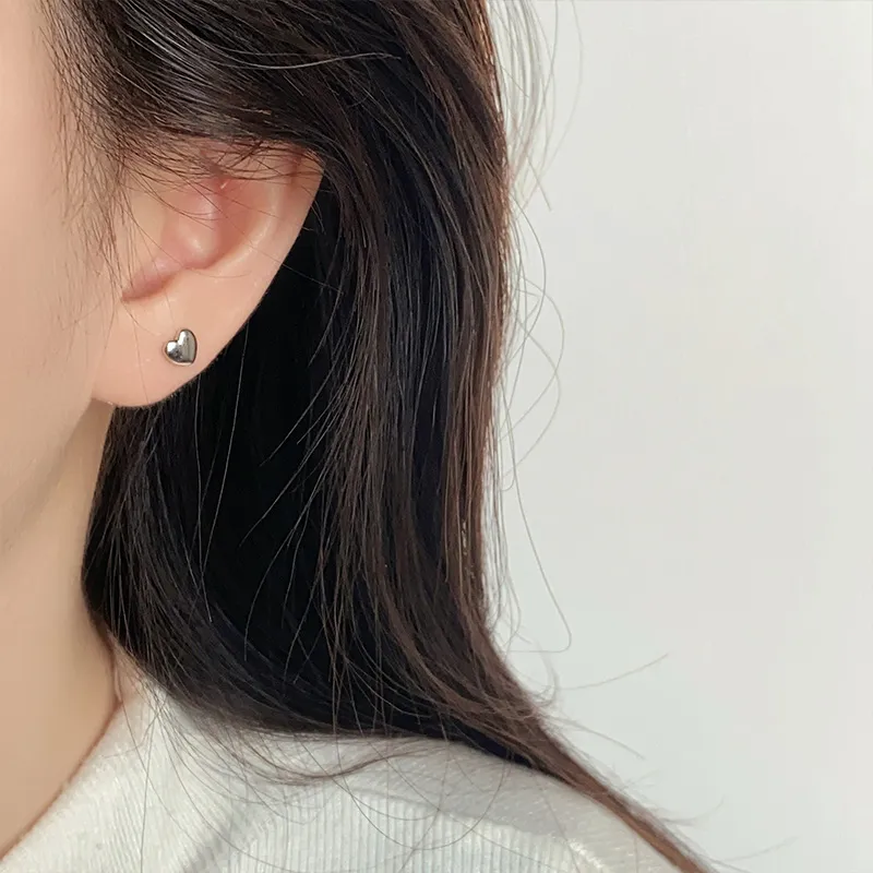 QIDUYINSHI S295 Silver Stud Earrings Unisex-6
