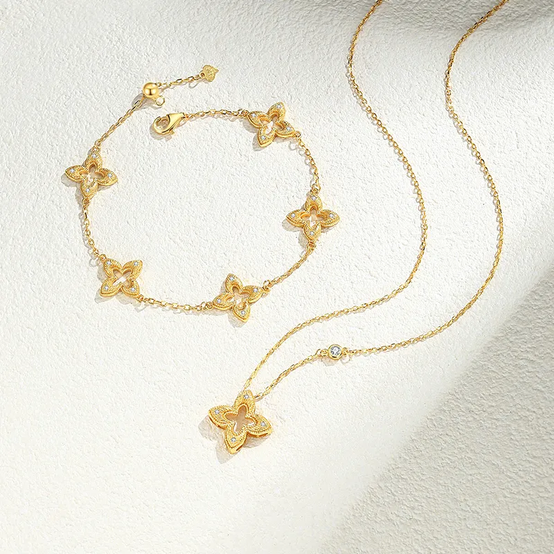 QIDUYINSHI S925 Silver Necklaces Women's-10