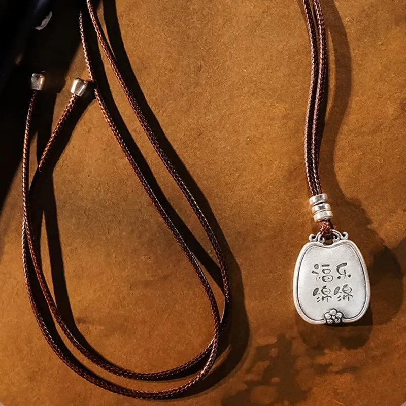 QIDUYINSHI S999 Fine Silver Necklaces Unisex-4