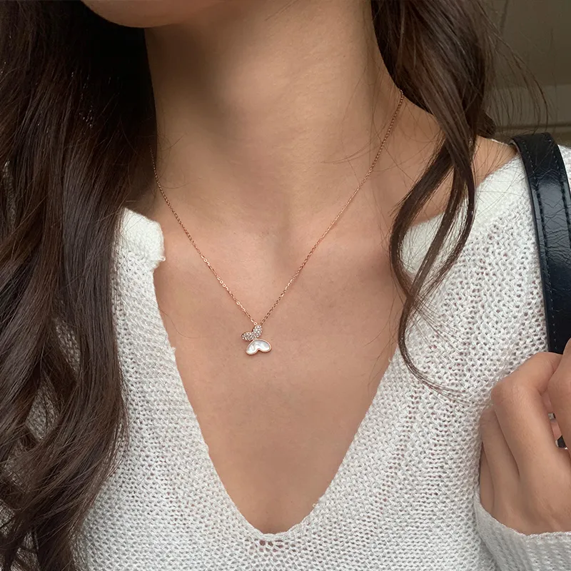 QIDUYINSHI S925 Silver Necklaces Women's-9