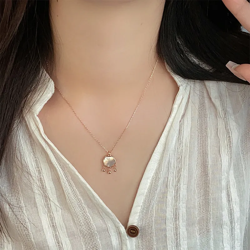QIDUYINSHI S925 Silver Necklaces Women's-4