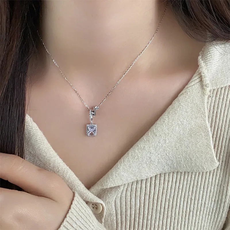 QIDUYINSHI 925 Sterling Silver Necklaces Women's-2