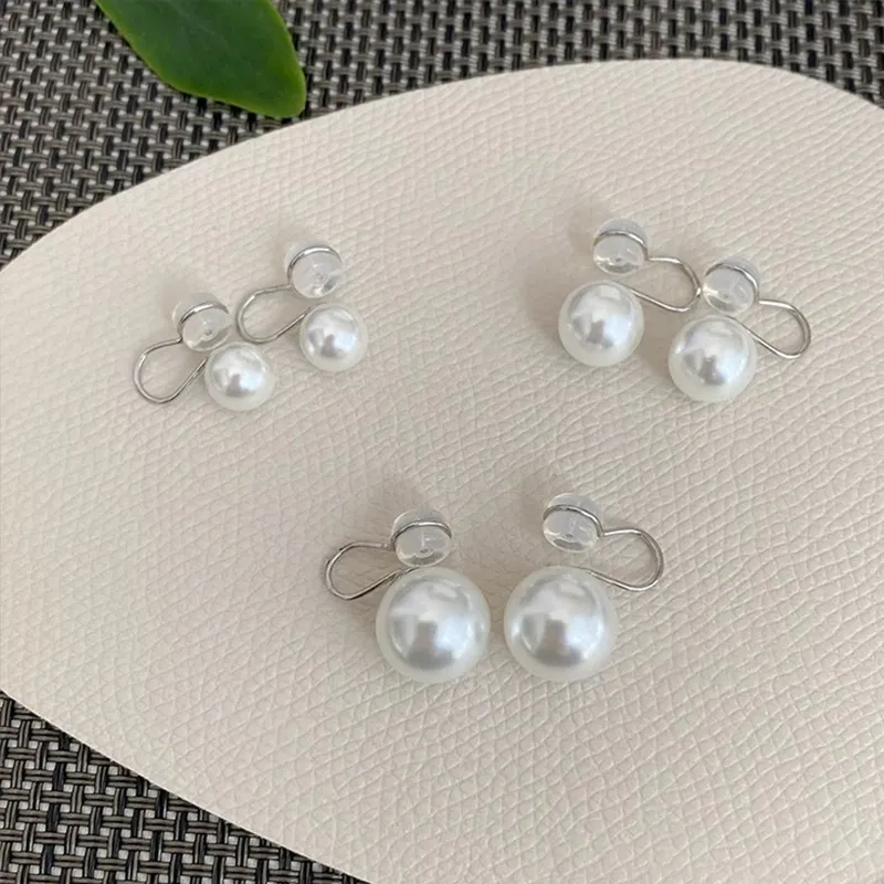 QIDUYINSHI S925 Silver Clip On Earrings Women's-3