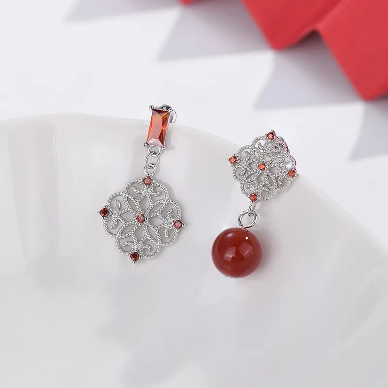 QIDUYINSHI S925 Silver Earrings Women's-3