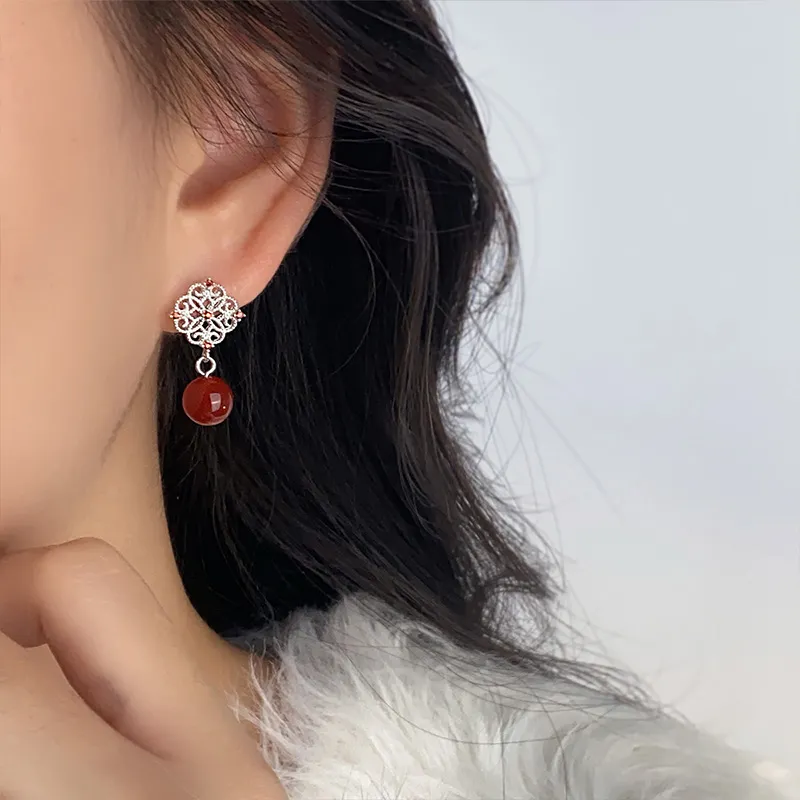 QIDUYINSHI S925 Silver Earrings Women's-5