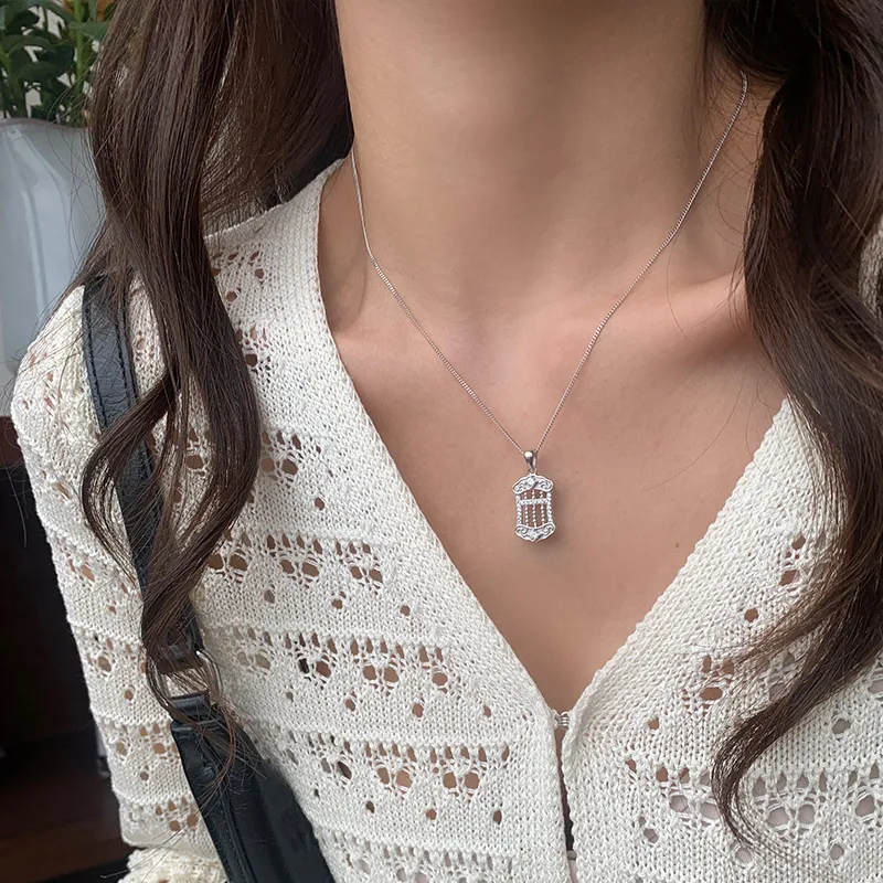 QIDUYINSHI S925 Silver Necklaces Women's-3