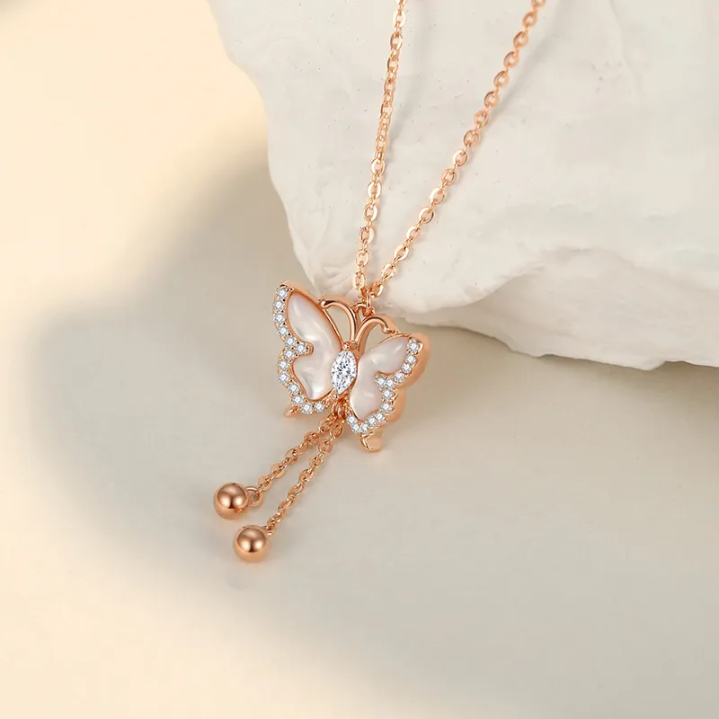 QIDUYINSHI S925 Silver Necklaces Women's-10