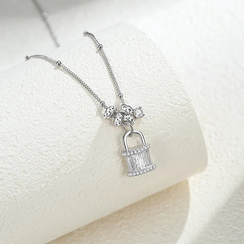QIDUYINSHI S925 Silver Necklaces Women's-5