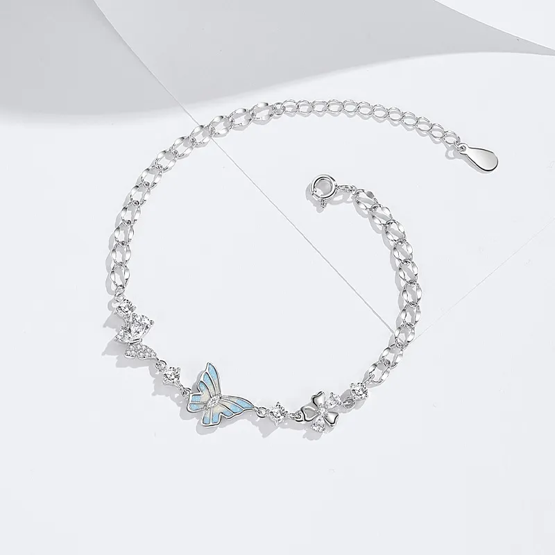 QIDUYINSHI S925 Silver Bracelets Women's-1