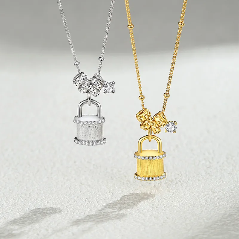 QIDUYINSHI S925 Silver Necklaces Women's-11
