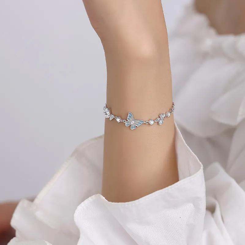 QIDUYINSHI S925 Silver Bracelets Women's-4