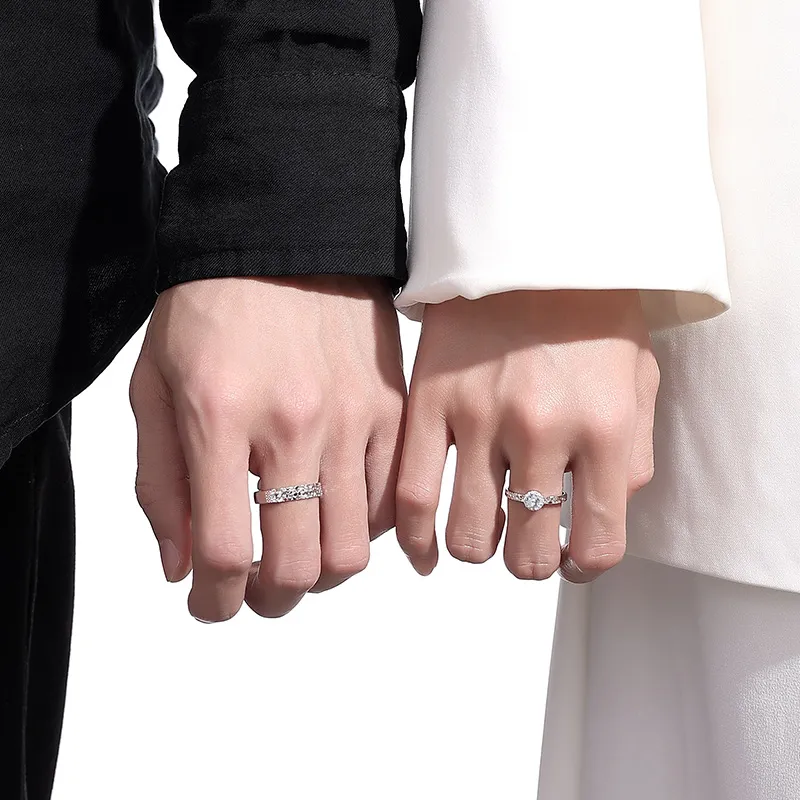 QIDUYINSHI 925 Sterling Silver Rings Unisex-2