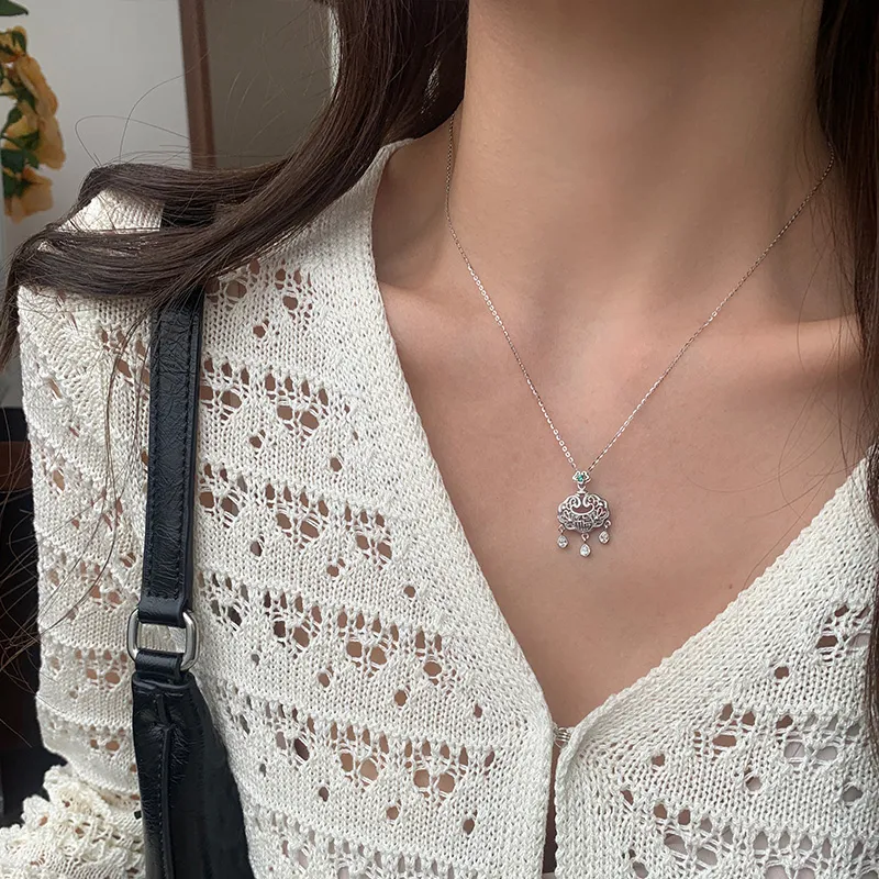 QIDUYINSHI S925 Silver Necklaces Women's-2