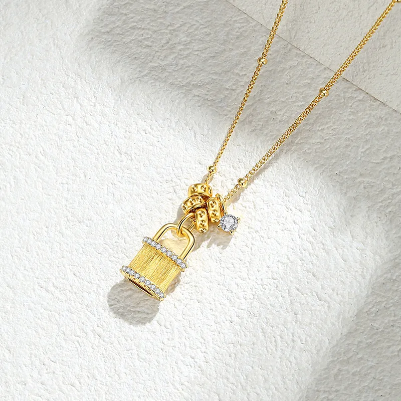 QIDUYINSHI S925 Silver Necklaces Women's-12
