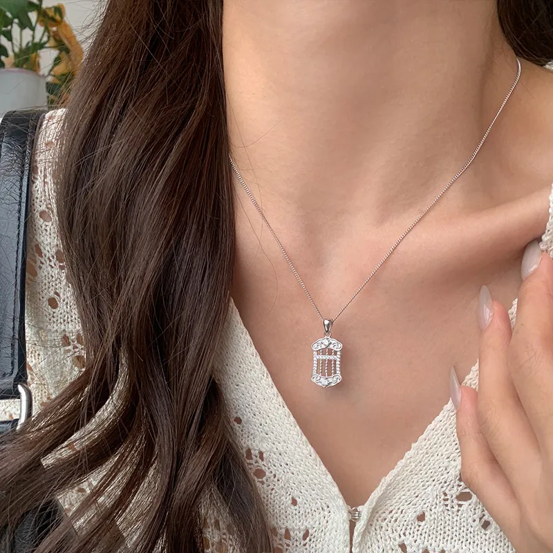 QIDUYINSHI S925 Silver Necklaces Women's-1