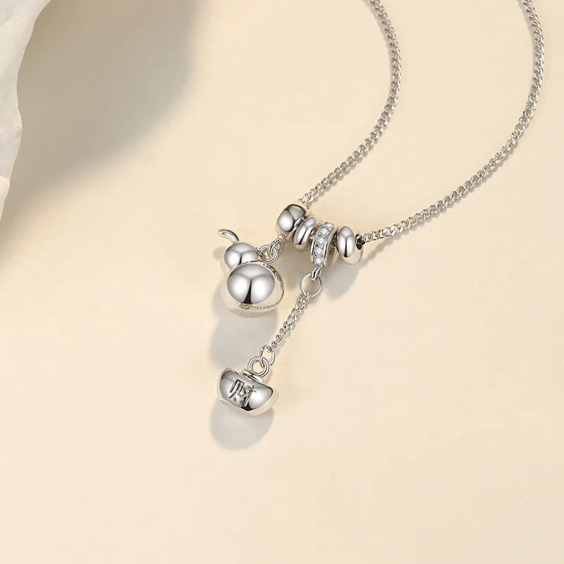 QIDUYINSHI S925 Silver Necklaces Women's-4