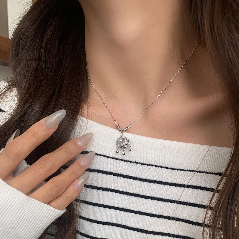 QIDUYINSHI 925 Sterling Silver Necklaces Women's-1