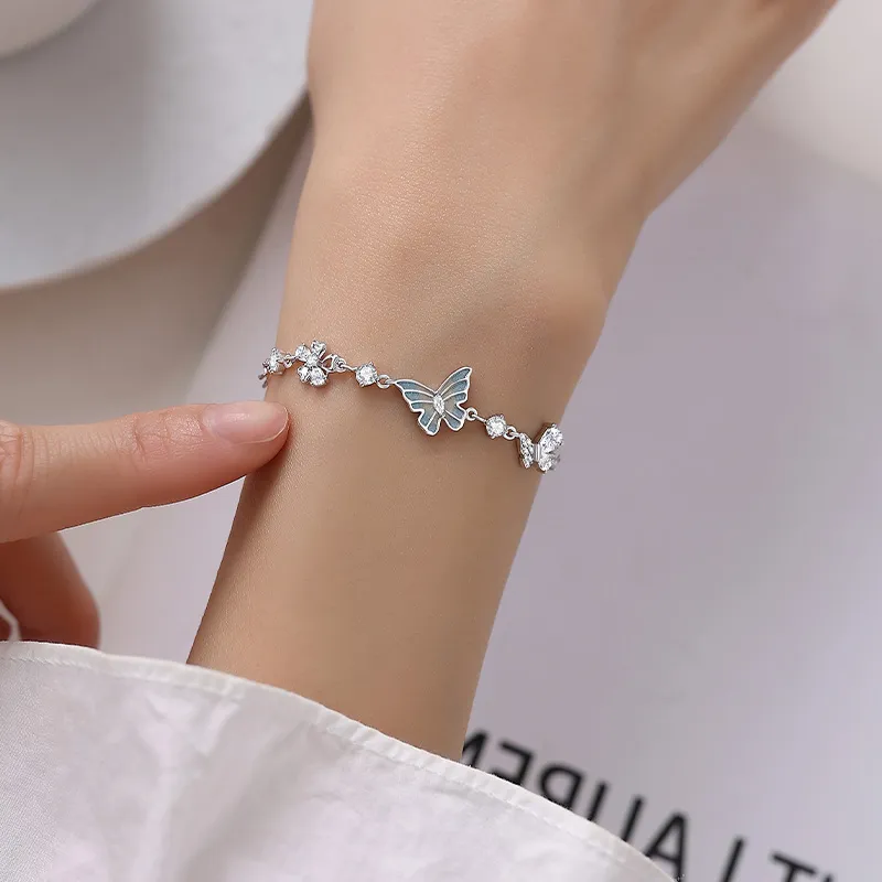 QIDUYINSHI S925 Silver Bracelets Women's-5