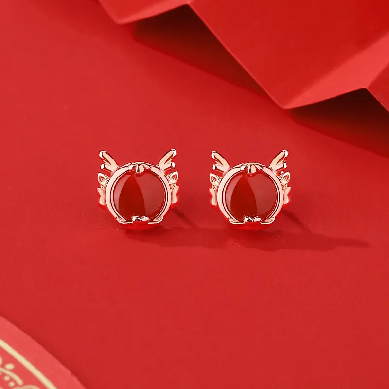 KING TAI FOOK Agate Stud Earrings Women's-11