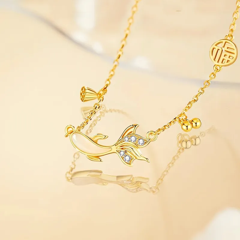 KING TAI FOOK S925 Silver Necklaces Women's-5