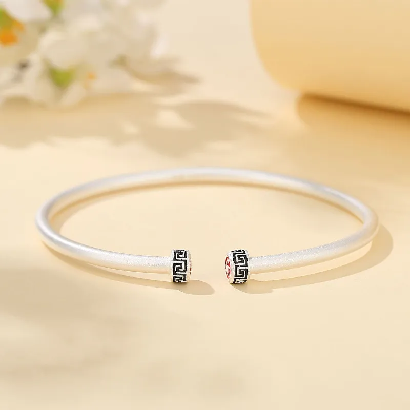 KING TAI FOOK 999 Fine Silver Bangles Women's-3