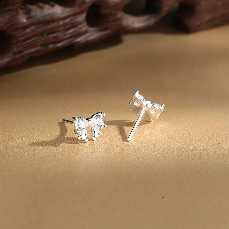KING TAI FOOK 999 Fine Silver Stud Earrings Women's-2