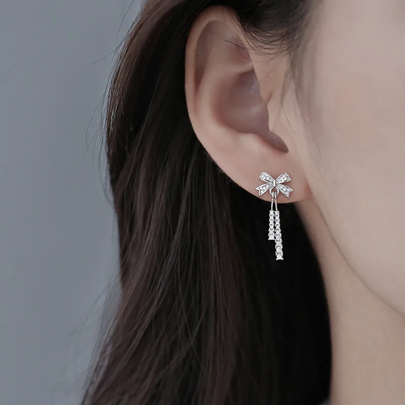 KING TAI FOOK 999 Fine Silver Stud Earrings Women's-2
