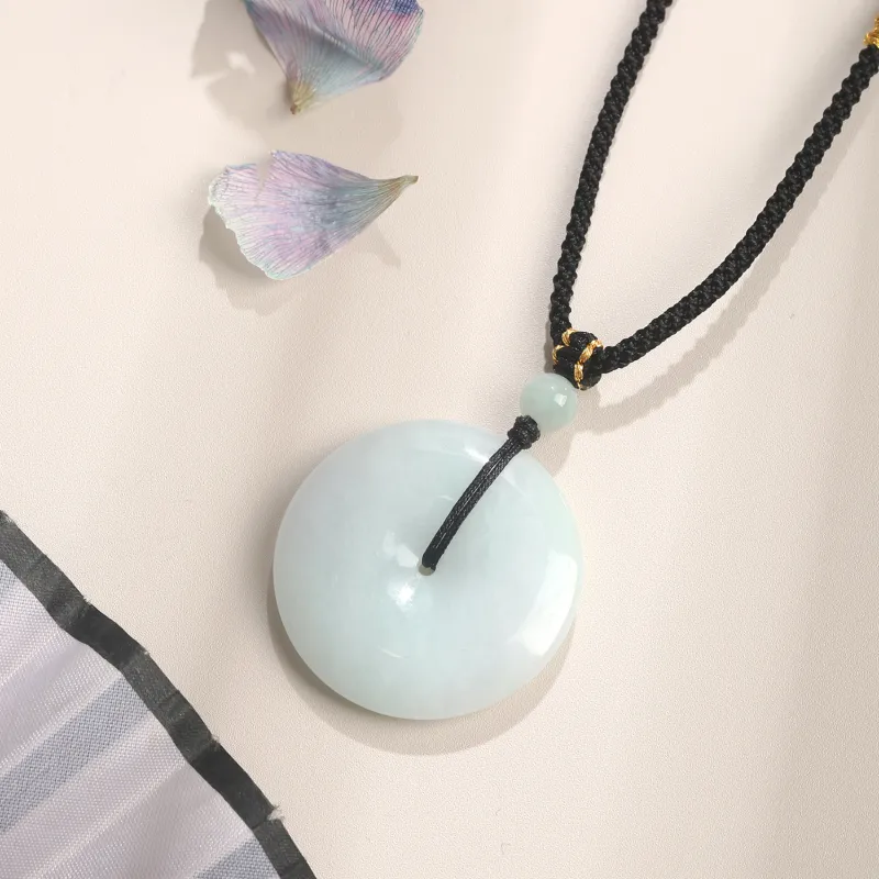 KING TAI FOOK Glutinous Jade Jadeite Necklaces Unisex-7