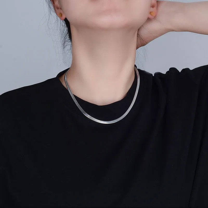 KING TAI FOOK S925 Silver Necklaces Unisex-3