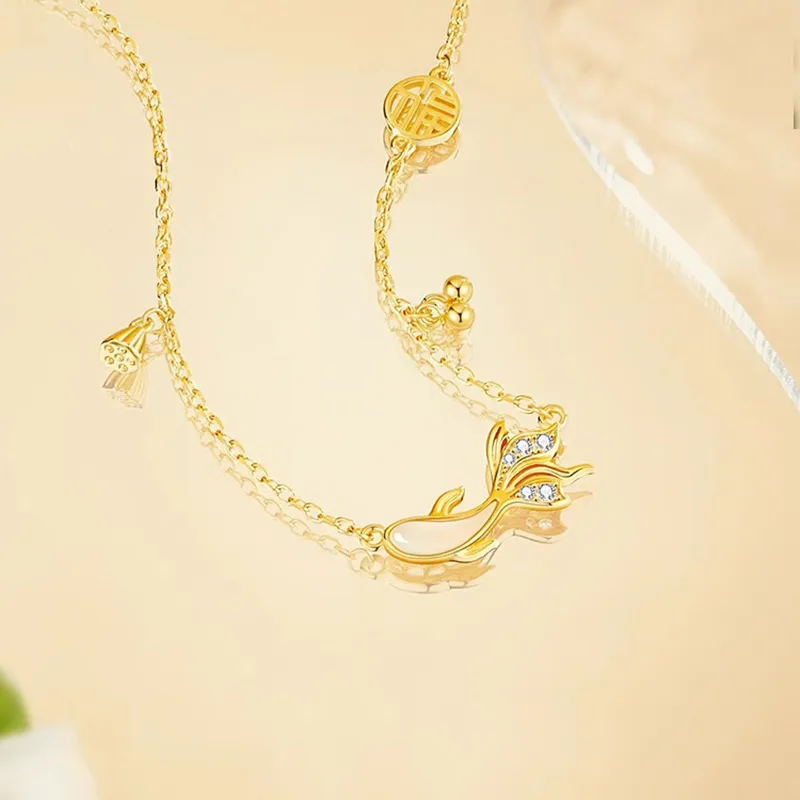 KING TAI FOOK S925 Silver Necklaces Women's-4