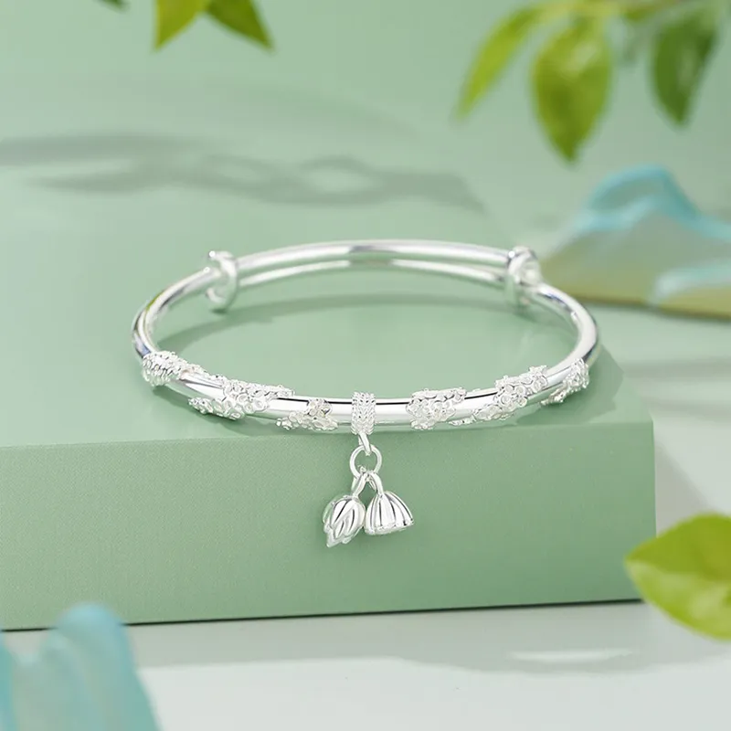 KING TAI FOOK 999 Fine Silver Bangles Women's-4
