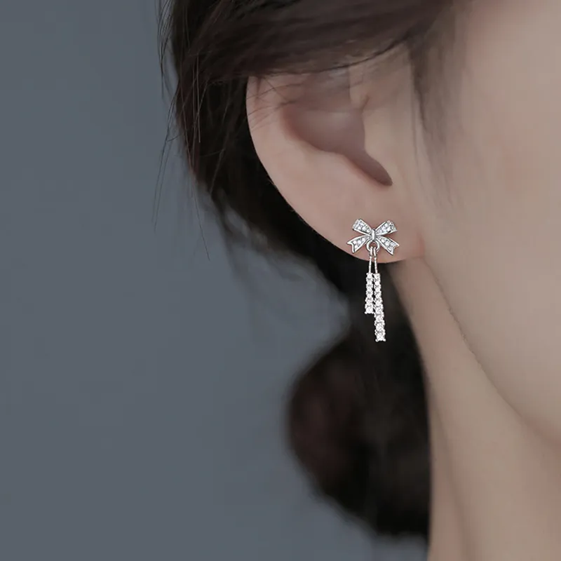 KING TAI FOOK 999 Fine Silver Stud Earrings Women's-1