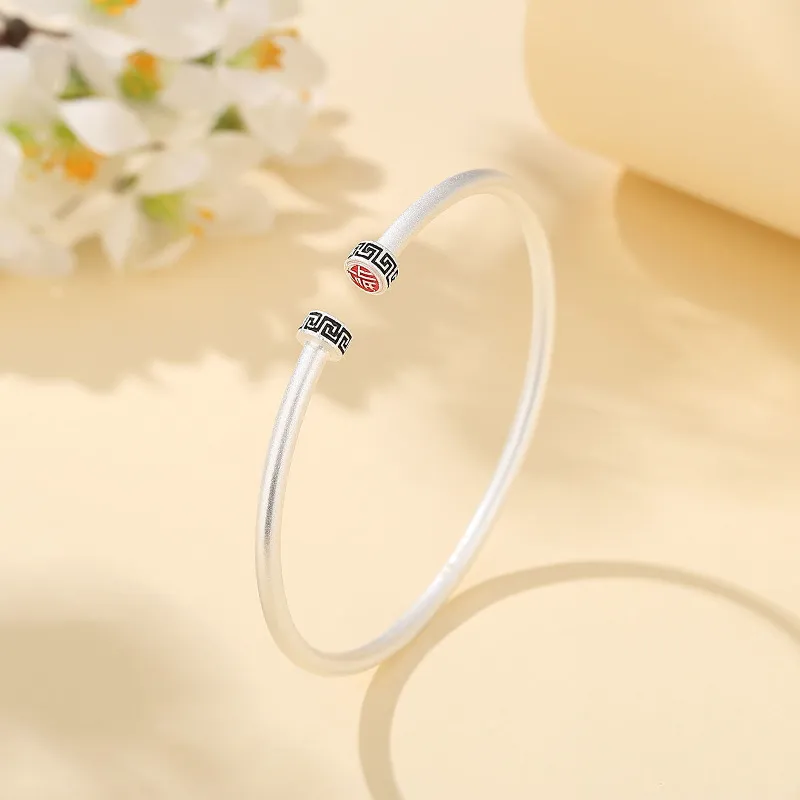 KING TAI FOOK 999 Fine Silver Bangles Women's-1