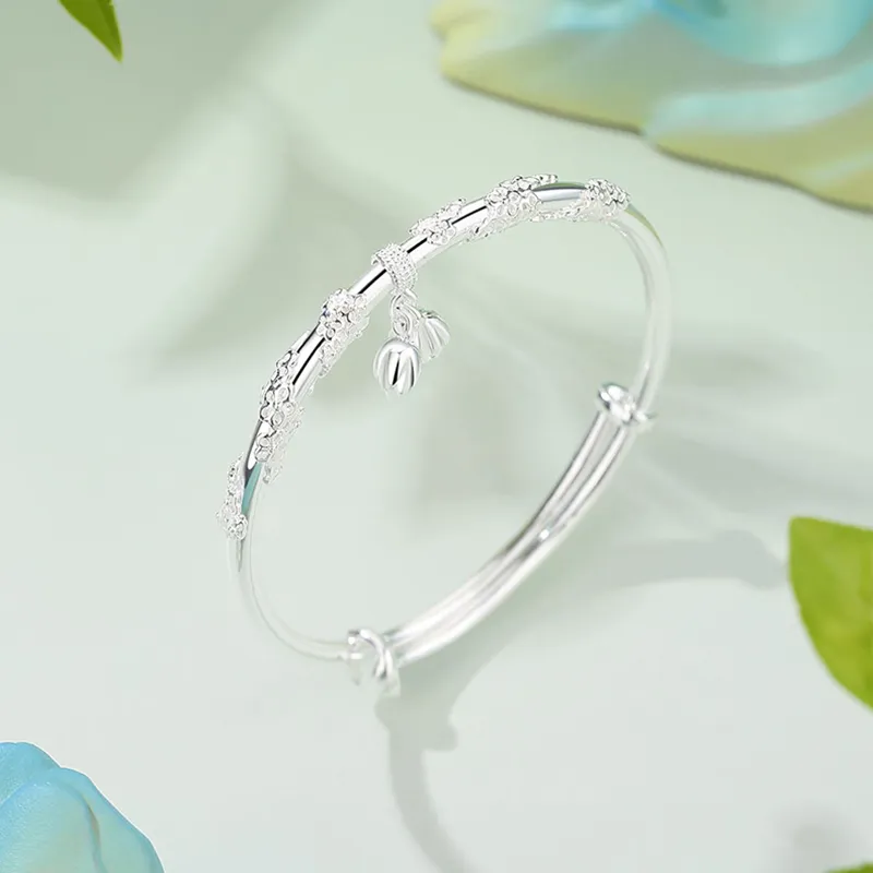 KING TAI FOOK 999 Fine Silver Bangles Women's-3