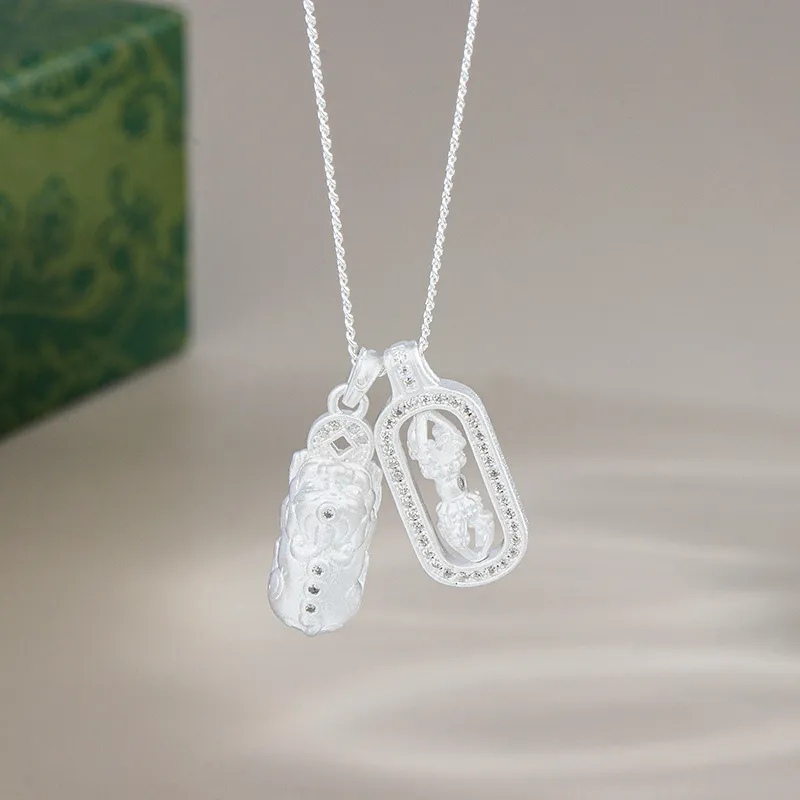 KING TAI FOOK 925 Sterling Silver Necklaces Unisex-6