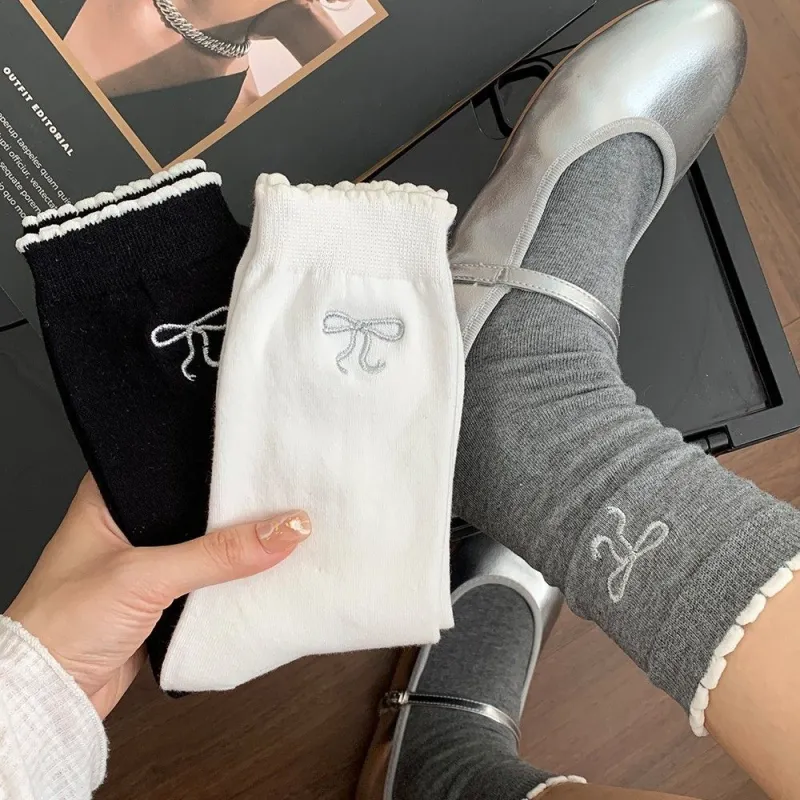 LUNNIFEIYA Mid Calf Socks Women's Combo Set-4