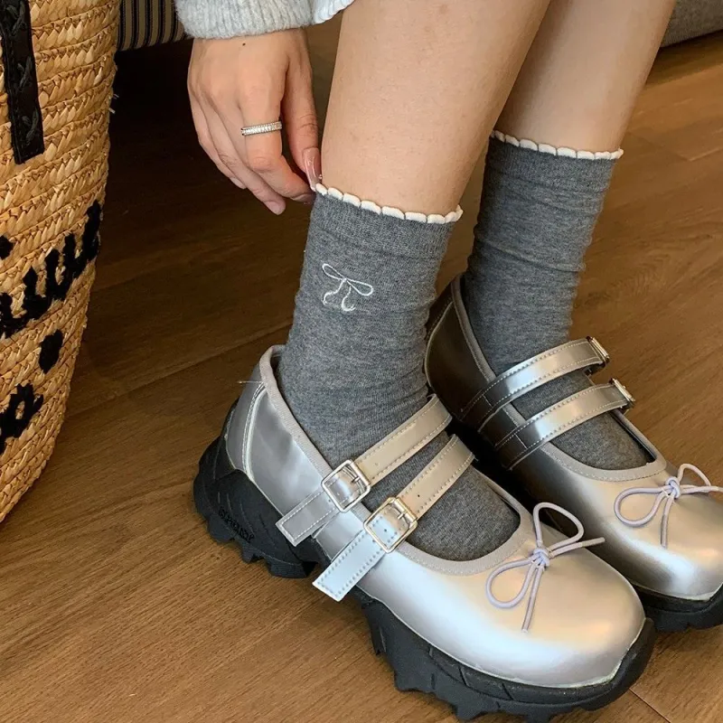 LUNNIFEIYA Mid Calf Socks Women's Combo Set-29