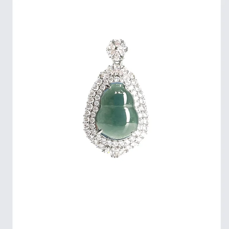 WENFUGE Bean Type Jadeite Pendants Unisex-2