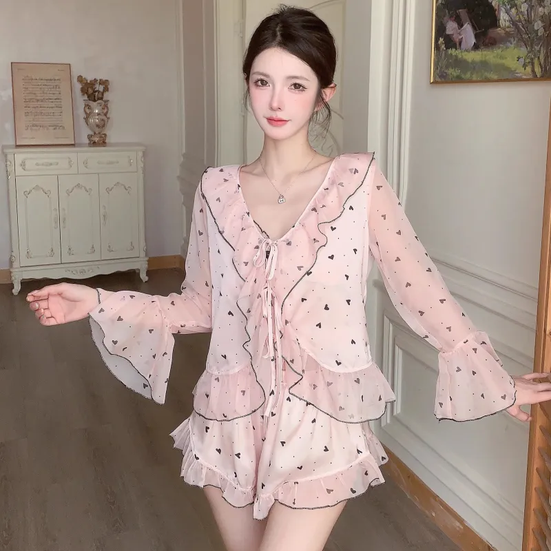 Inside The Orange Pajama Set Women's-5