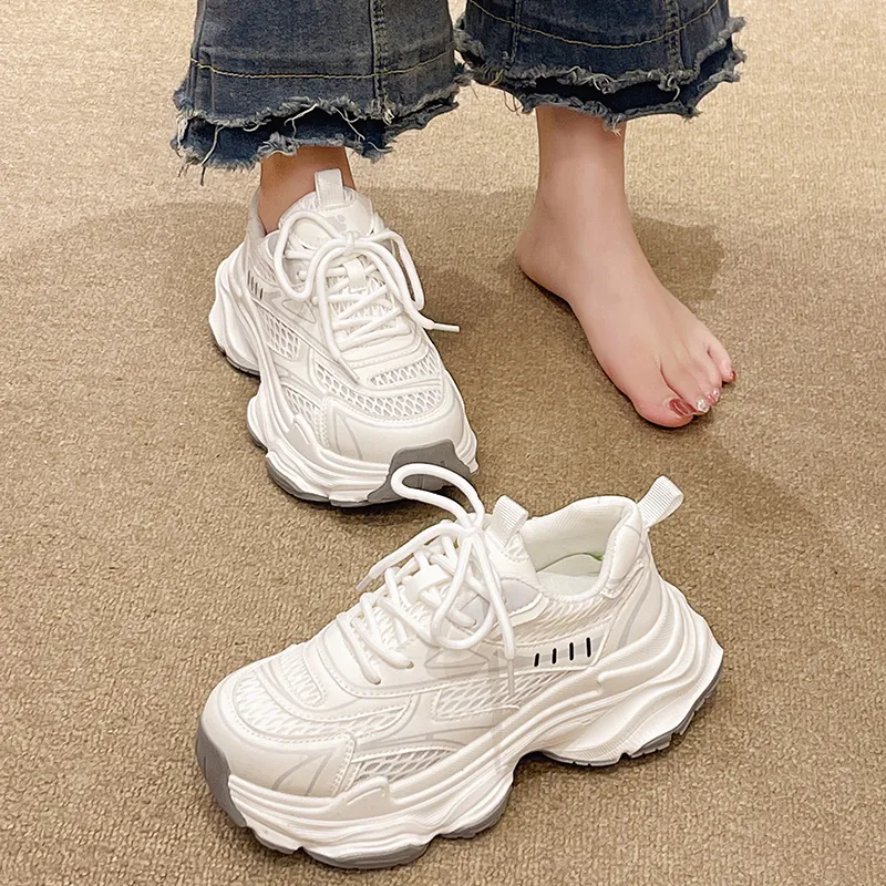 VAEL Cushioning Breathable Moisture-Wicking Low-Top Chunky Sneakers Unisex-1