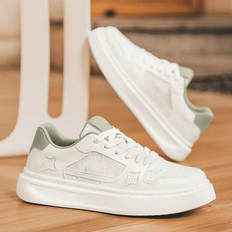 VAEL Coverage Slip Resistant Cushioning Abrasion Resistant Breathable Height Increasing Low Top Skateboard Shoes Men's-8