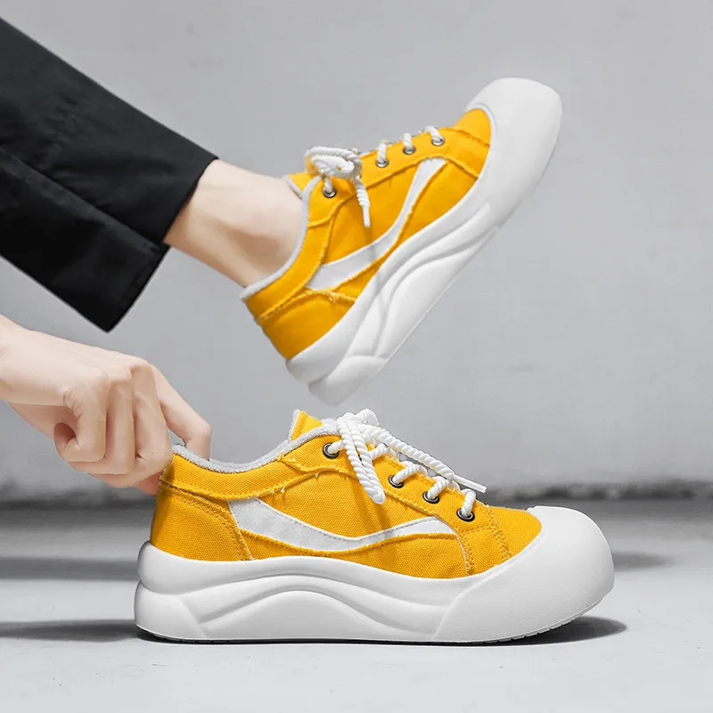 VAEL Canvas Shoes Men Low Top-16