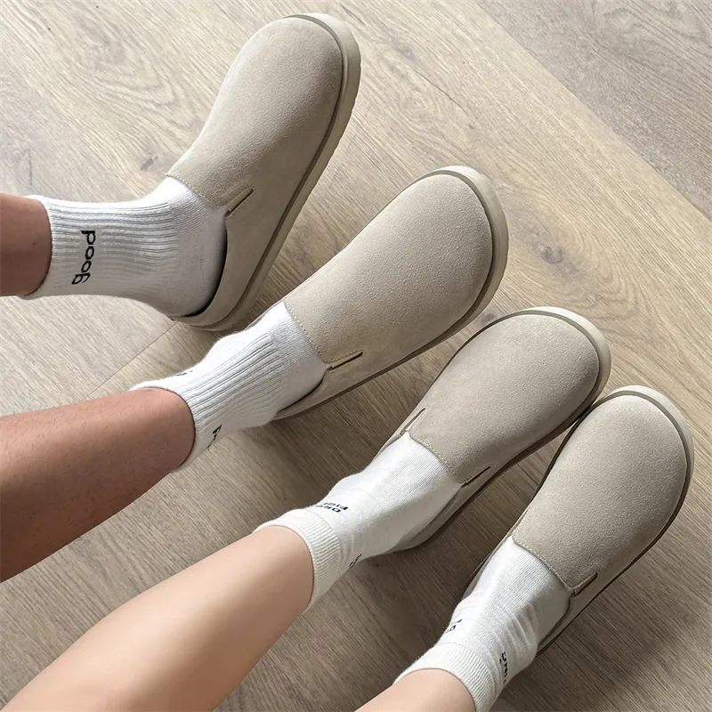 VAEL Rubber Sole Quiet Odor Resistant Abrasion Resistant Slip Resistant Massage Closed Toe Slippers Unisex-3