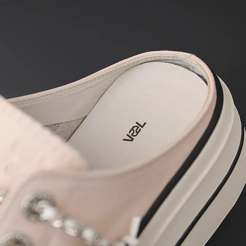 VAEL Slip Resistant, Breathable, Lightweight, Height Increasing Low Top Canvas Shoes Women's-21